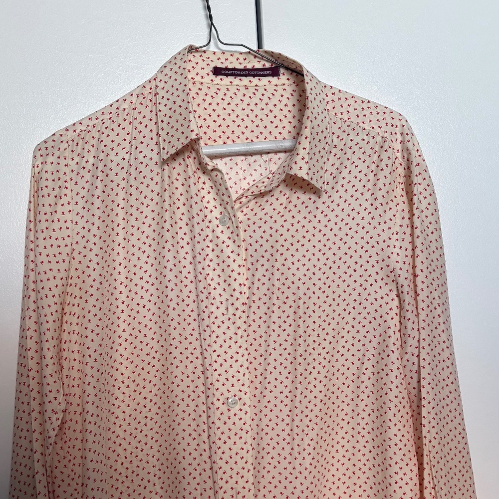 Ivory Blouse with Lace Detail